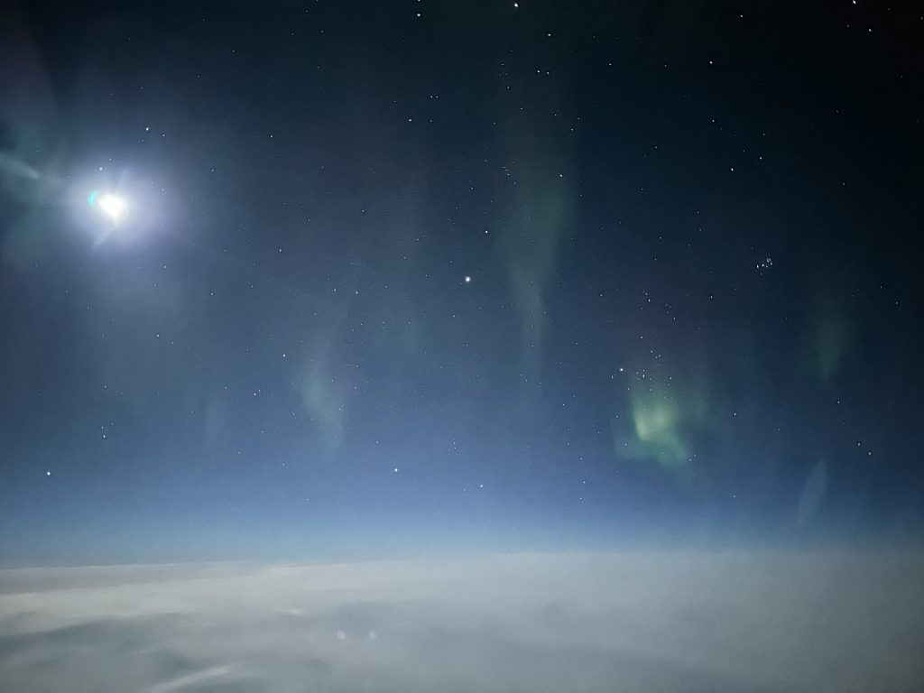 Cielo nocturno del Polo Norte