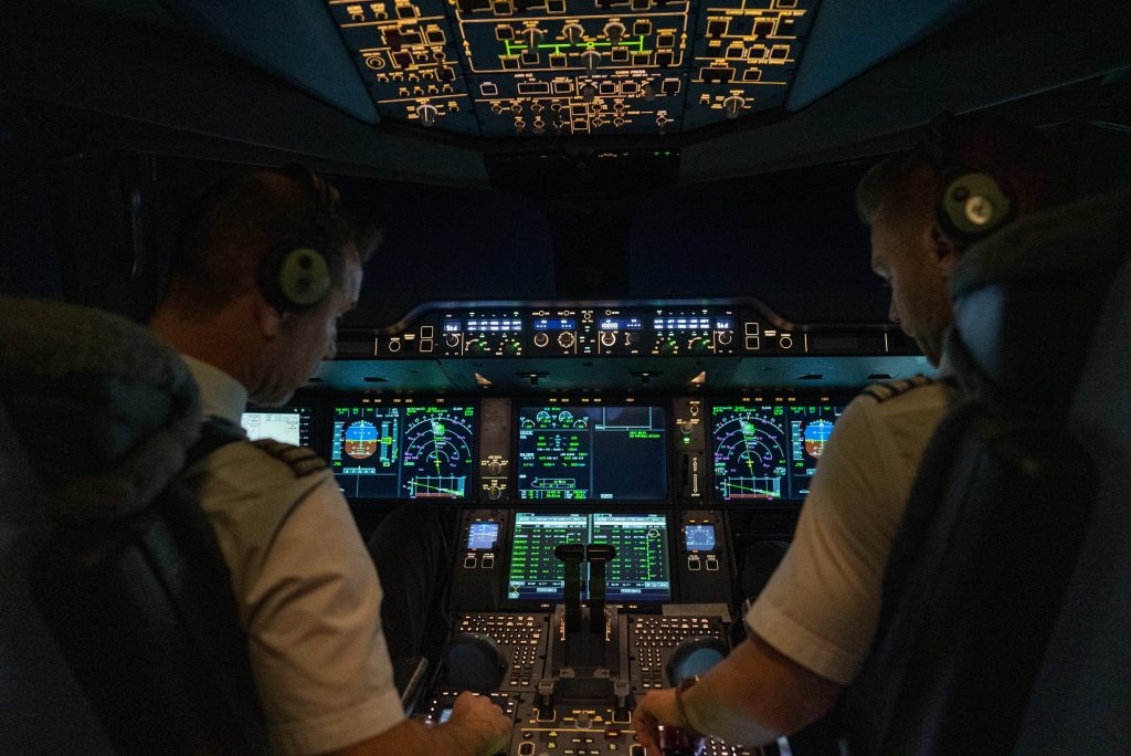 cabina de vuelo A350